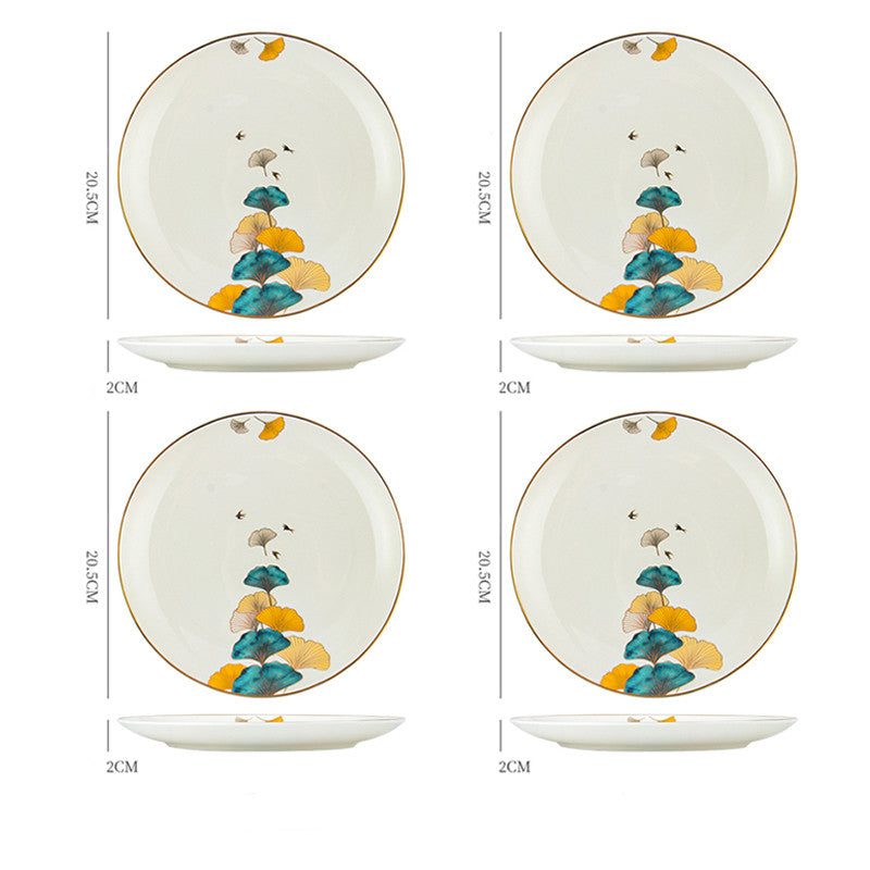 Dinner Plates Ceramic Steak Plate Web Porcelain - My Store