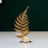 Golden Metal Candle Holder Candle Holder Table Decoration - My Store