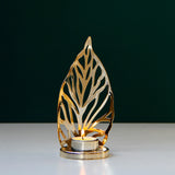 Golden Metal Candle Holder Candle Holder Table Decoration - My Store