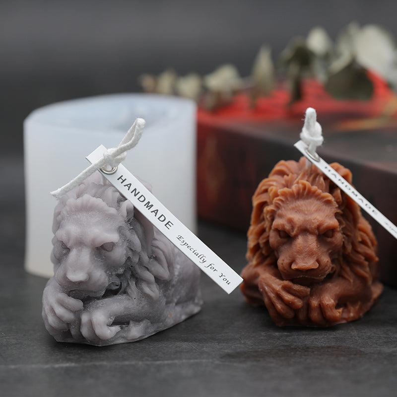 Lion Candle Mold Handmade Candle Scented Candle DIY Material - My Store