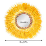 Wall Decoration Rattan Mirror Homestay Wall Mural Pendant - My Store