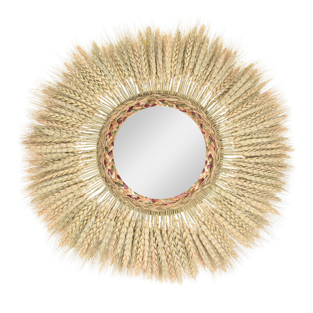 Wall Decoration Rattan Mirror Homestay Wall Mural Pendant - My Store