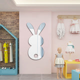 Easter Cartoon Rabbit Mirror Wall Sticker for Living Room Art Home Decor Vinyl Decal Acrylic Sticker Mural Wall Decor Wallpaper - My Store