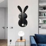 Easter Cartoon Rabbit Mirror Wall Sticker for Living Room Art Home Decor Vinyl Decal Acrylic Sticker Mural Wall Decor Wallpaper - My Store