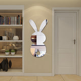 Easter Cartoon Rabbit Mirror Wall Sticker for Living Room Art Home Decor Vinyl Decal Acrylic Sticker Mural Wall Decor Wallpaper - My Store