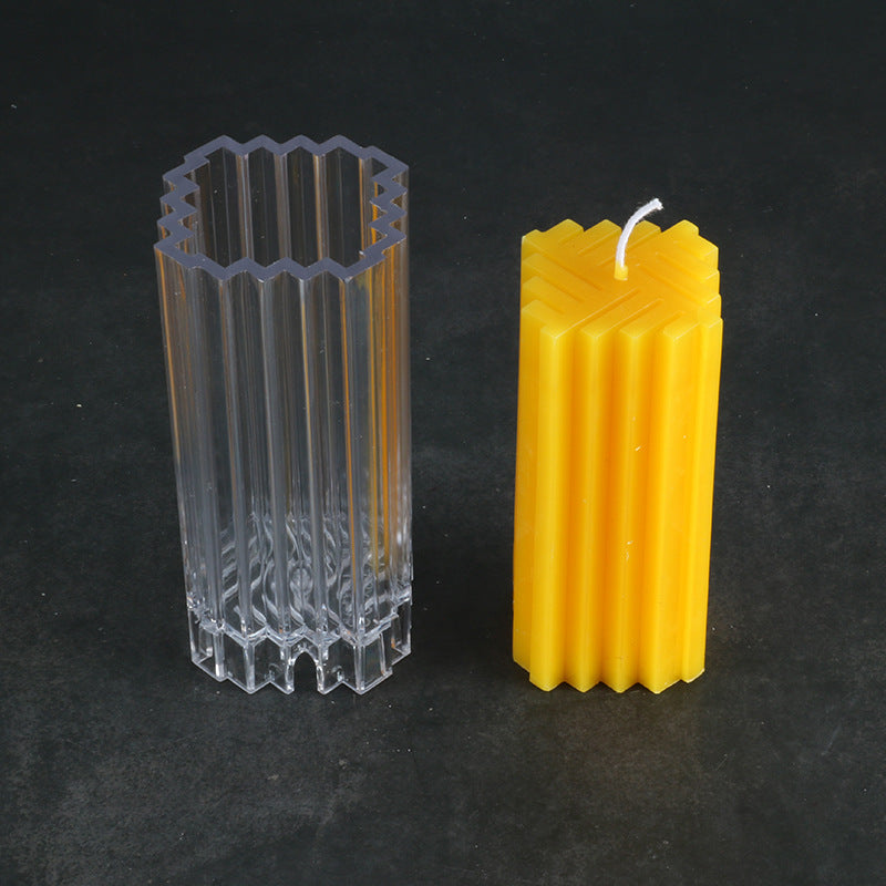 Candle Mold Creative Candle Mold Square Weave Pattern Candle Mold Color Candle Mold - My Store