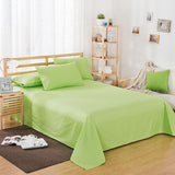 Pure Color Polyester Cotton Extra Bed Sheets Hotel Home - My Store