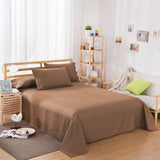 Pure Color Polyester Cotton Extra Bed Sheets Hotel Home - My Store