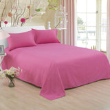 Pure Color Polyester Cotton Extra Bed Sheets Hotel Home - My Store