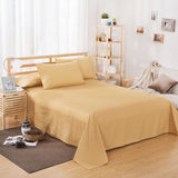 Pure Color Polyester Cotton Extra Bed Sheets Hotel Home - My Store