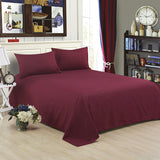 Pure Color Polyester Cotton Extra Bed Sheets Hotel Home - My Store