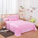 Pure Color Polyester Cotton Extra Bed Sheets Hotel Home - My Store