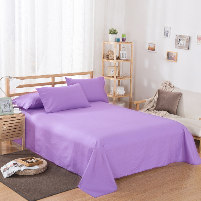 Pure Color Polyester Cotton Extra Bed Sheets Hotel Home - My Store