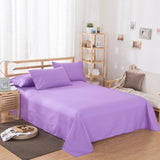 Pure Color Polyester Cotton Extra Bed Sheets Hotel Home - My Store