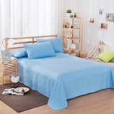 Pure Color Polyester Cotton Extra Bed Sheets Hotel Home - My Store