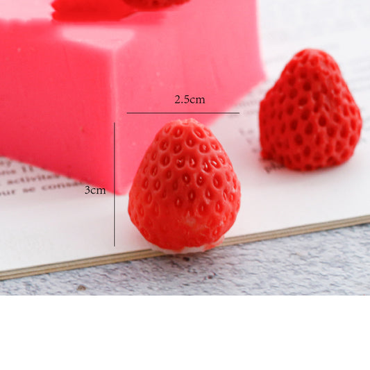 Strawberry Candle Silicone Mold Candle Decoration Mold - My Store