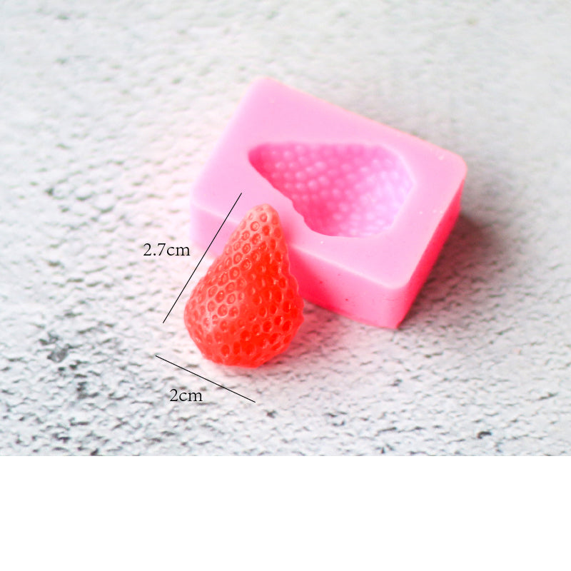 Strawberry Candle Silicone Mold Candle Decoration Mold - My Store