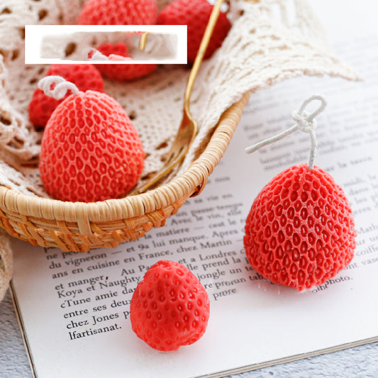 Strawberry Candle Silicone Mold Candle Decoration Mold - My Store