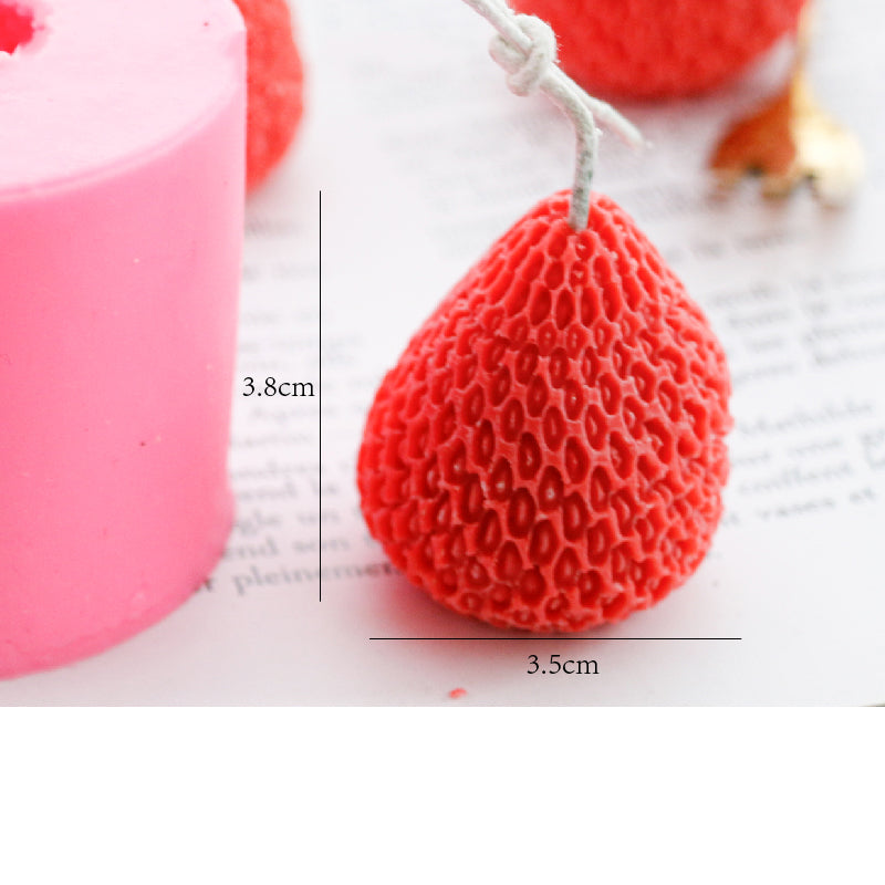 Strawberry Candle Silicone Mold Candle Decoration Mold - My Store