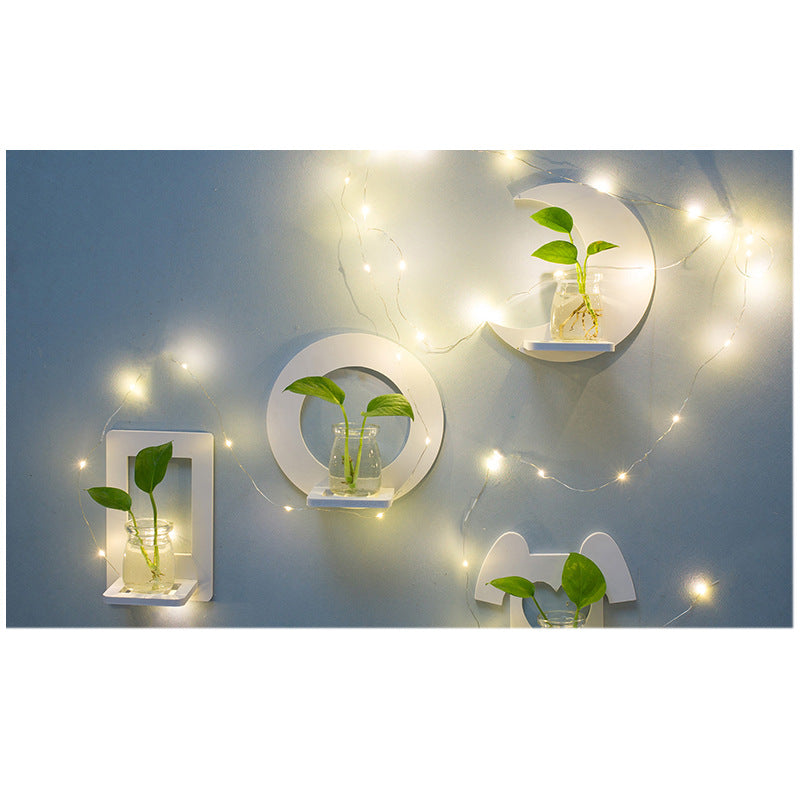 Creative Wall Hanging Wall Hydroponic Vase Hanging Transparent Flower Pot - My Store