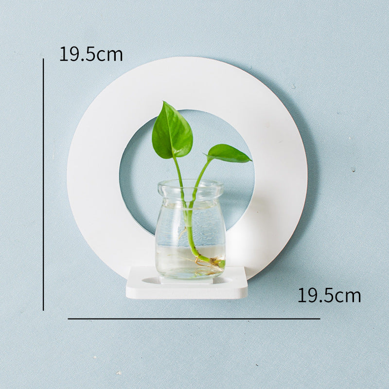 Creative Wall Hanging Wall Hydroponic Vase Hanging Transparent Flower Pot - My Store