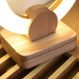 Wooden Art Circular Chandelier Nordic Style Living Room Dining Room Art Lamps - My Store