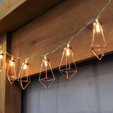 Rose Gold Diamond Drop Light String - My Store