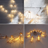 Rose Gold Diamond Drop Light String - My Store