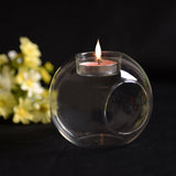 Creative Glass Candle Holder Heat-resistant Glass Round Candle Holder - My Store