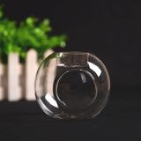 Creative Glass Candle Holder Heat-resistant Glass Round Candle Holder - My Store