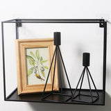 Candle Holder Candlelight Dinner Props Romantic Iron Art Household Simple Single Head Candle Holder Black Candle Holder - My Store