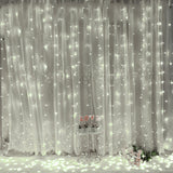 Voltage Curtain Light 3x3 Meters 300 Lights Icicle Light Solar Holiday Lantern String Waterproof Copper Wire String Light - My Store