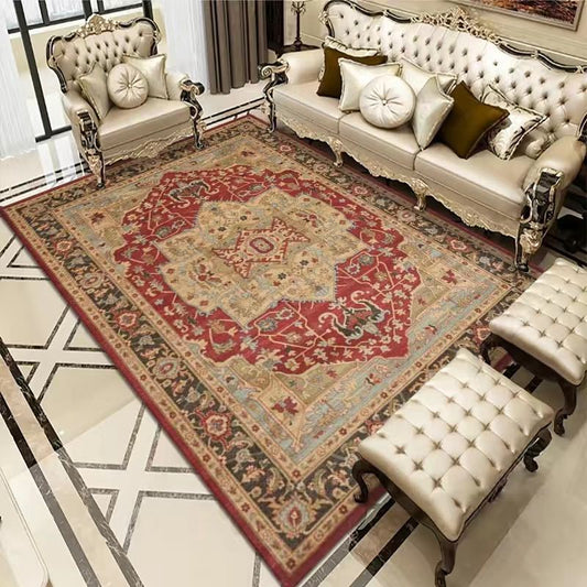 Vintage Bohemian Carpet for Living Room Rectangle Area Rugs Persian Style Rectangle Area Rugs Soft Non-Slip Bedroom Study Mats - My Store