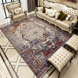 Vintage Bohemian Carpet for Living Room Rectangle Area Rugs Persian Style Rectangle Area Rugs Soft Non-Slip Bedroom Study Mats - My Store