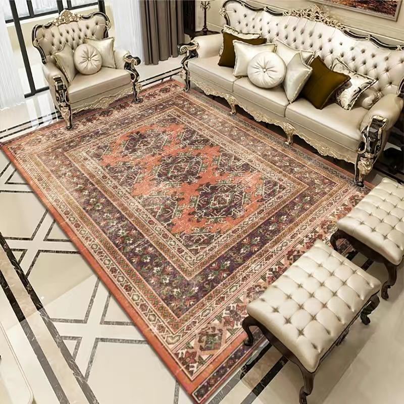 Vintage Bohemian Carpet for Living Room Rectangle Area Rugs Persian Style Rectangle Area Rugs Soft Non-Slip Bedroom Study Mats - My Store