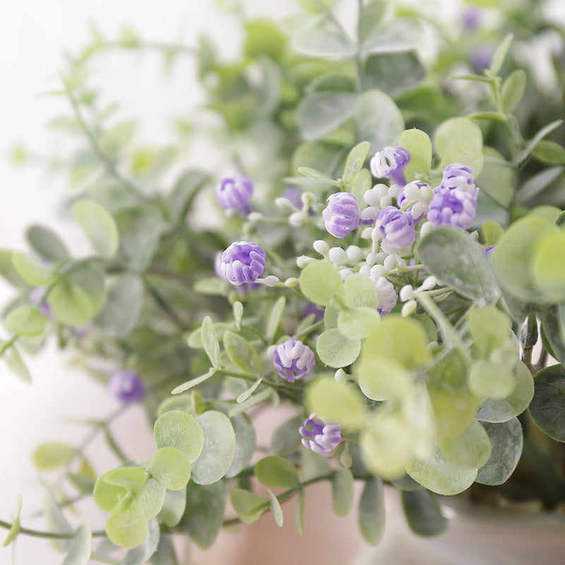 Artificial Flowers Eucalyptus Leaves Gypsophila Bunches Home Decoration Fake Flowers - My Store