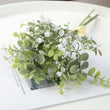 Artificial Flowers Eucalyptus Leaves Gypsophila Bunches Home Decoration Fake Flowers - My Store