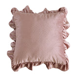 Jacquard Ruffle Cushion Cover Velvet Sofa Cushion Pillow Cover - My Store
