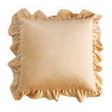 Jacquard Ruffle Cushion Cover Velvet Sofa Cushion Pillow Cover - My Store