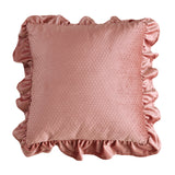 Jacquard Ruffle Cushion Cover Velvet Sofa Cushion Pillow Cover - My Store