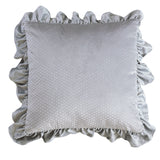 Jacquard Ruffle Cushion Cover Velvet Sofa Cushion Pillow Cover - My Store