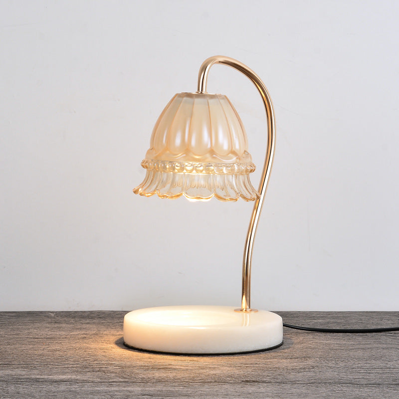 Aromatherapy Melting Candle Romantic European Marble Melting Candle Indoor Table Lamp Aromatherapy Candle Dimming Lamp Melting Candle - My Store