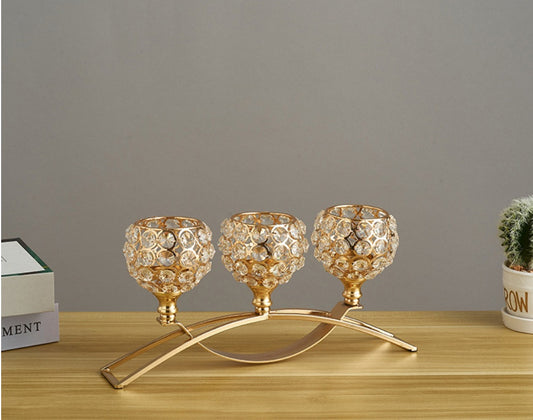Crystal Candle Holder Amazon Geometric Wrought Iron Candle Holder Ornaments - My Store