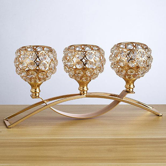 Crystal Candle Holder Amazon Geometric Wrought Iron Candle Holder Ornaments - My Store