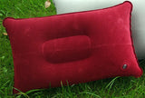 Wholesale Outdoor Pvc Pillows Travel Camping Thick Flocking Rectangular Inflatable Pillows Nap Companion Square Pillow - My Store