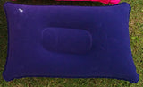 Wholesale Outdoor Pvc Pillows Travel Camping Thick Flocking Rectangular Inflatable Pillows Nap Companion Square Pillow - My Store