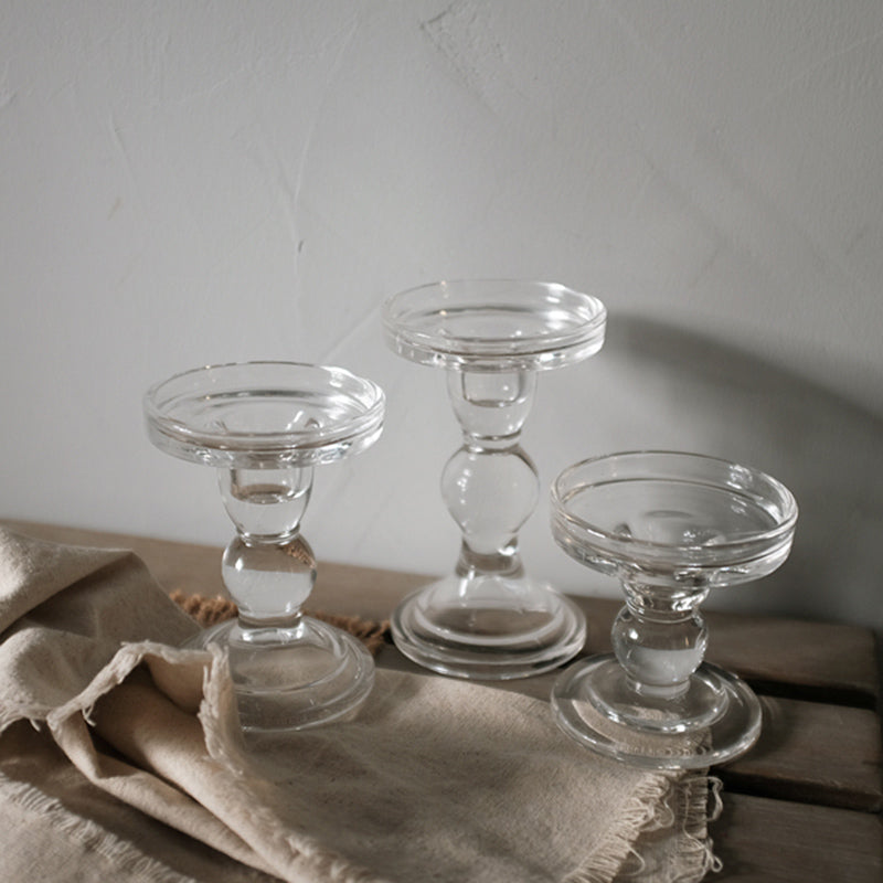 Candle Holders For 3 Inches Pillar Candle Or 7 8 Inch Taper Candle, Candlestick Holder Set Of 3 For Wedding Or Home Decoration - My Store