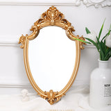 Retro Palace Wall Mirror Embossed Home Decoration Hanging Bathroom Mirror - My Store