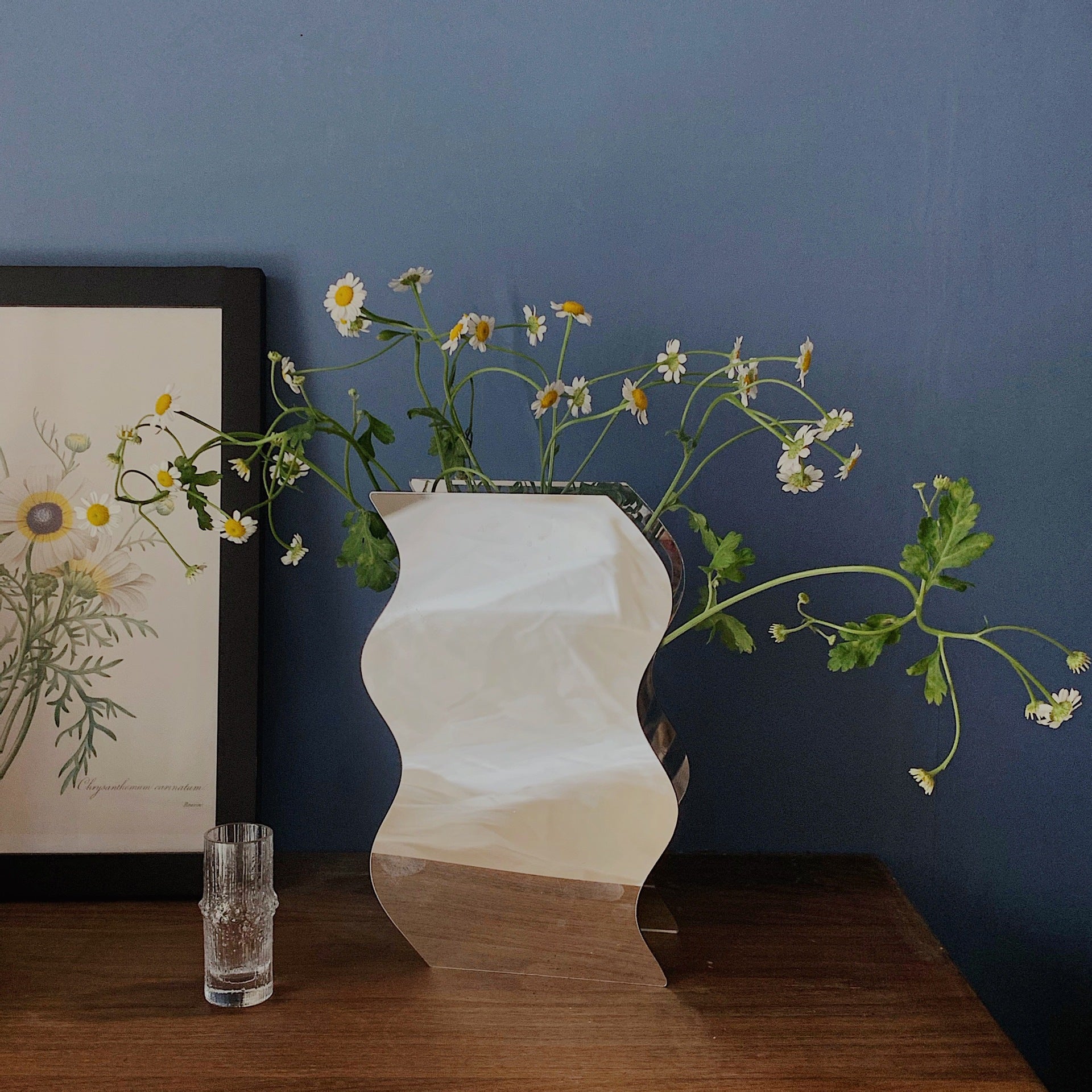 Acrylic Flower Vases Modern New Type Mirror Printing - My Store