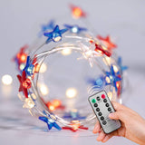 Holiday decoration three-color star shaped light string - My Store